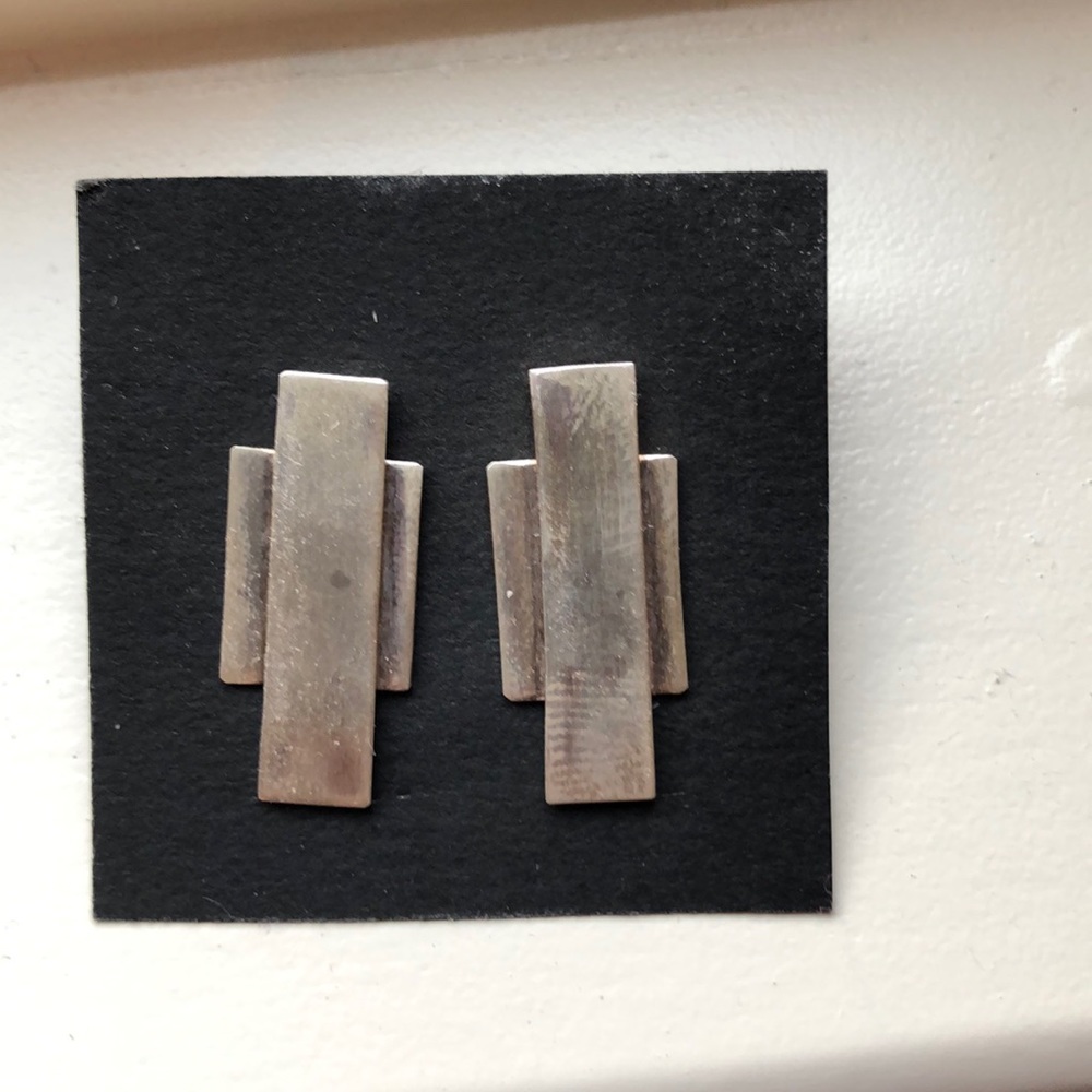 Rustic cross earrings - Picture 3 of 3